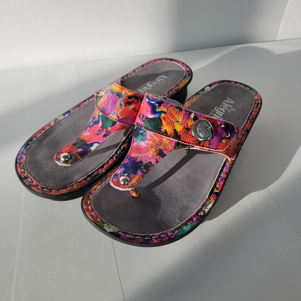 Alegria Carina Iris Floral Sandals